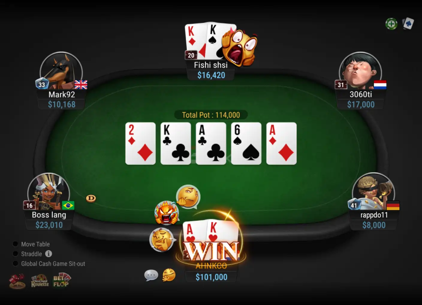 GGPoker Android德州扑克牌桌